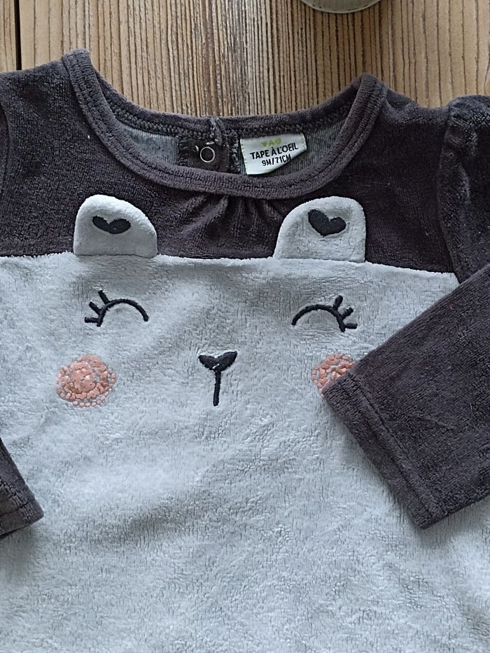 Haut de pyjama fille 9 mois - photo numéro 2
