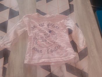 Haut manches longues 9 mois fille dpam