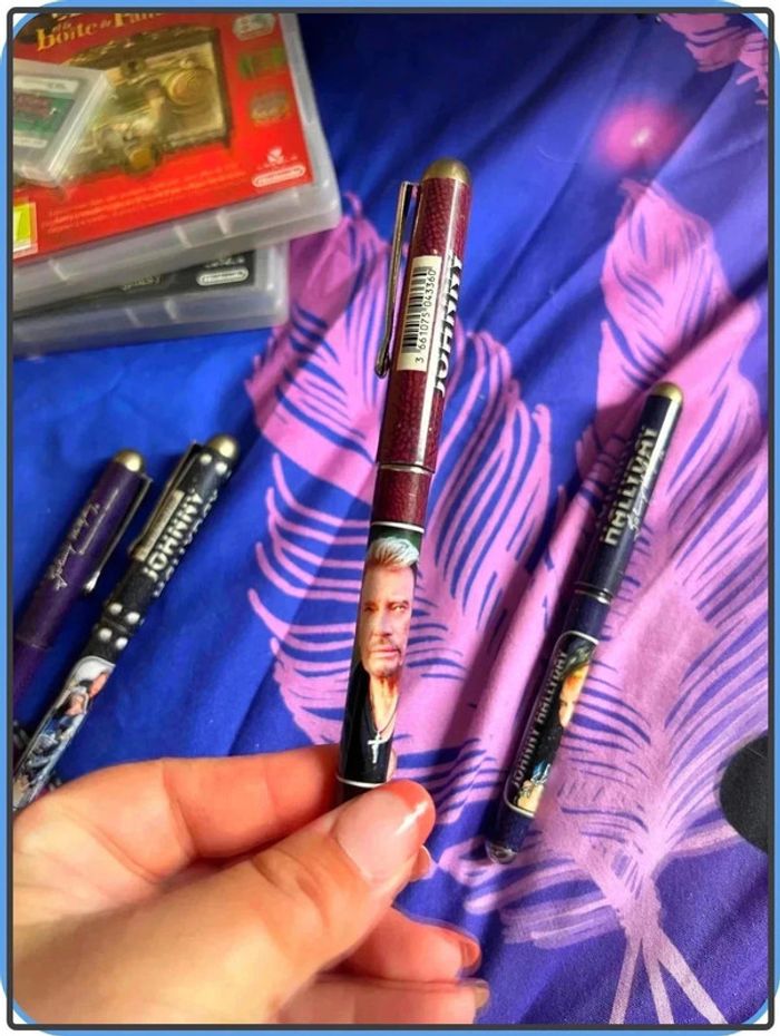 Lot 4 stylos de collection johnny Hallyday - photo numéro 4