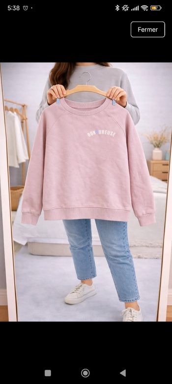 sweat kiabi taille S