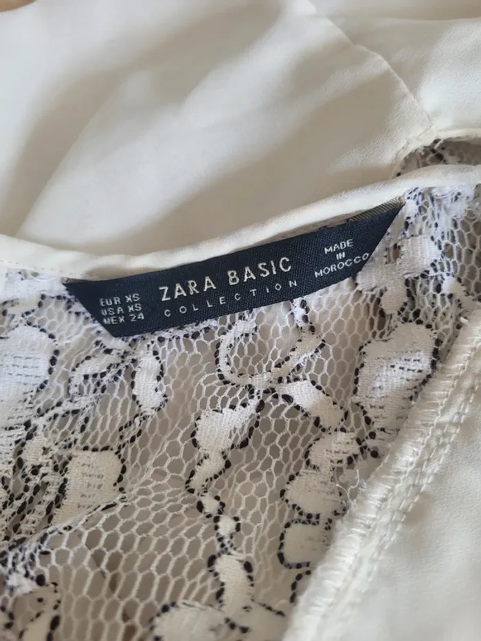 Top zara taille S dentelle - photo numéro 4