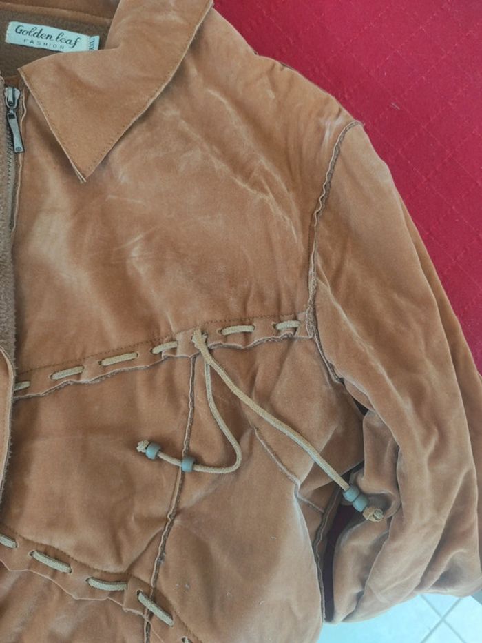 Veste golden leaf fashion xxl. Vintage - photo numéro 4