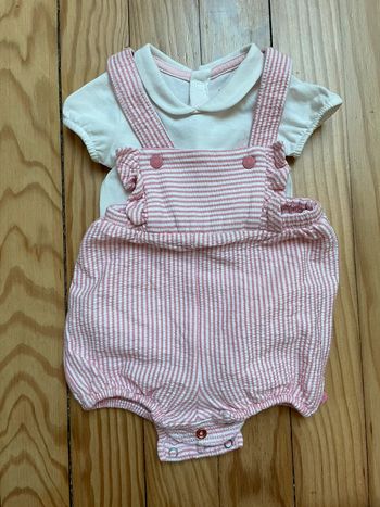 Ensemble body + salopette Obaibi