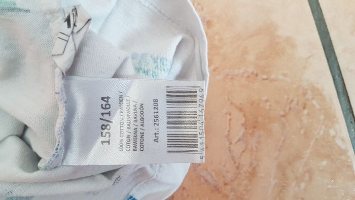 T shirt été garçon 14 ans blanc et vert Kiabi - photo numéro 2