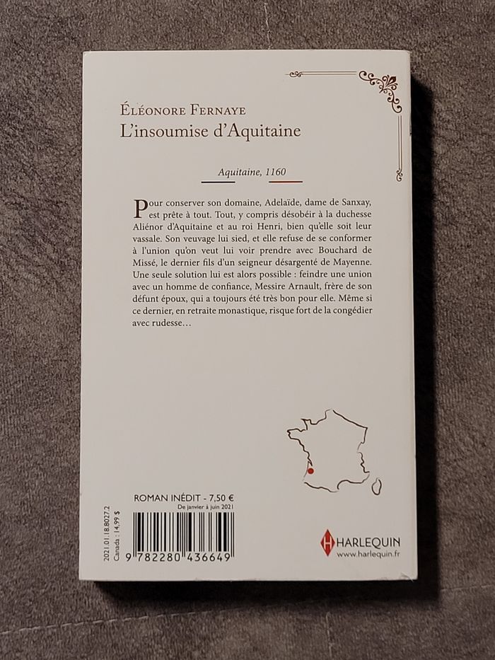 L'insoumise d'Aquitaine - Tome 1 Éléonore Fernaye - photo numéro 2