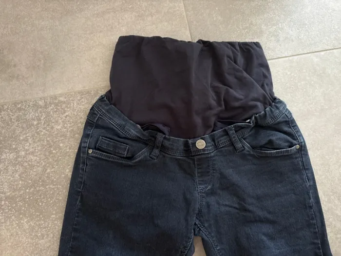Lot de 2 jean maternité skinny avec bandeau femme enceinte - photo numéro 9