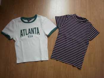 Lot de 2 T-shirts à MC Jeune Fille/Jeune Femme Taille S ou 36 - NEUFS