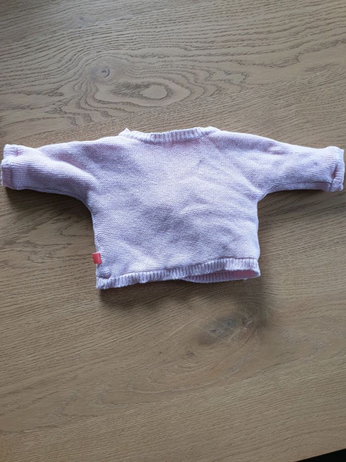 Gilet doublé polaire cache-coeur taille 0 mois - photo numéro 2