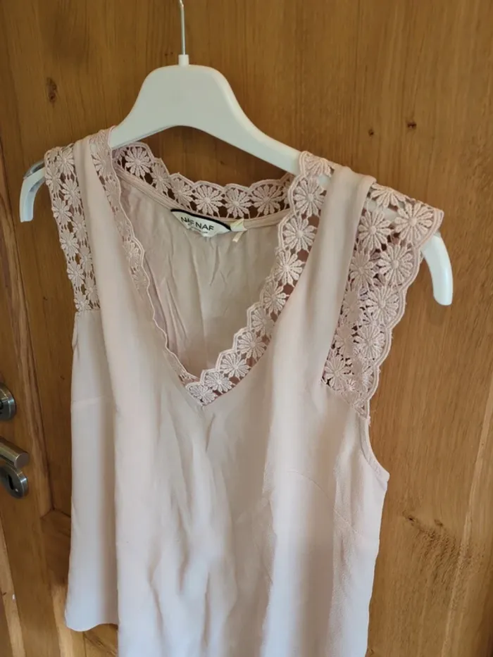 Blouse Naf Naf en rose clair xs - photo numéro 2