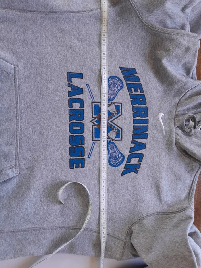 Sweat capuche brodé Nike imprimé  Merrimack M Lacrosse - photo numéro 8
