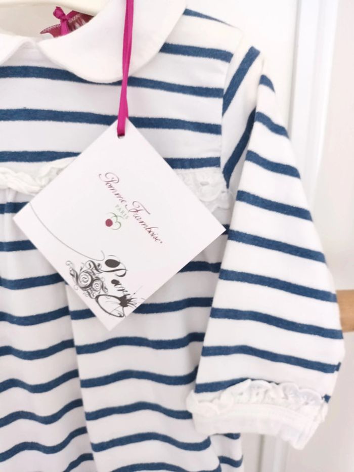 Grenouillère de marque Pomme Framboise taille 6 mois neuve avec étiquette 🏷 - photo numéro 2