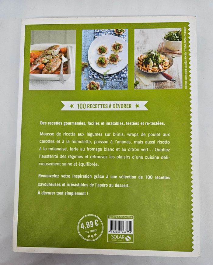 "Cuisine minceur pour les gourmands".
Solar.
192 pages. 
ISBN : 978.2.263.06775.4 - photo numéro 2