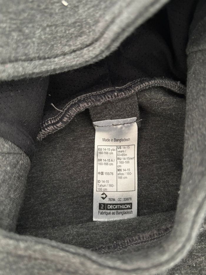 Pull à capuche décathlon 14/15 ans - photo numéro 3