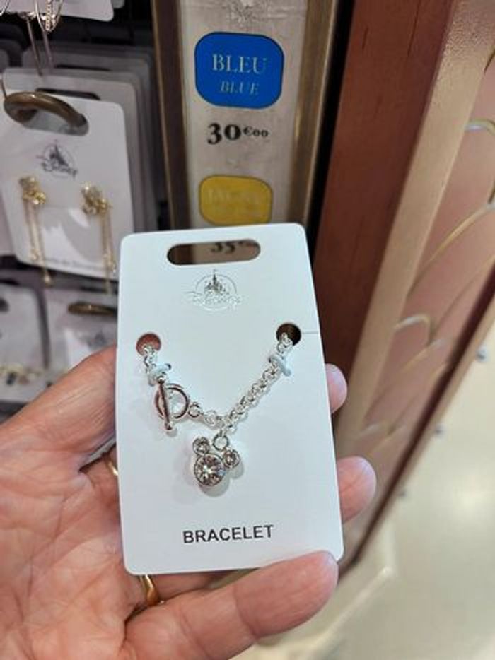 Bracelet argenté fantaisie Mickey strass Disneyland Paris - photo numéro 5
