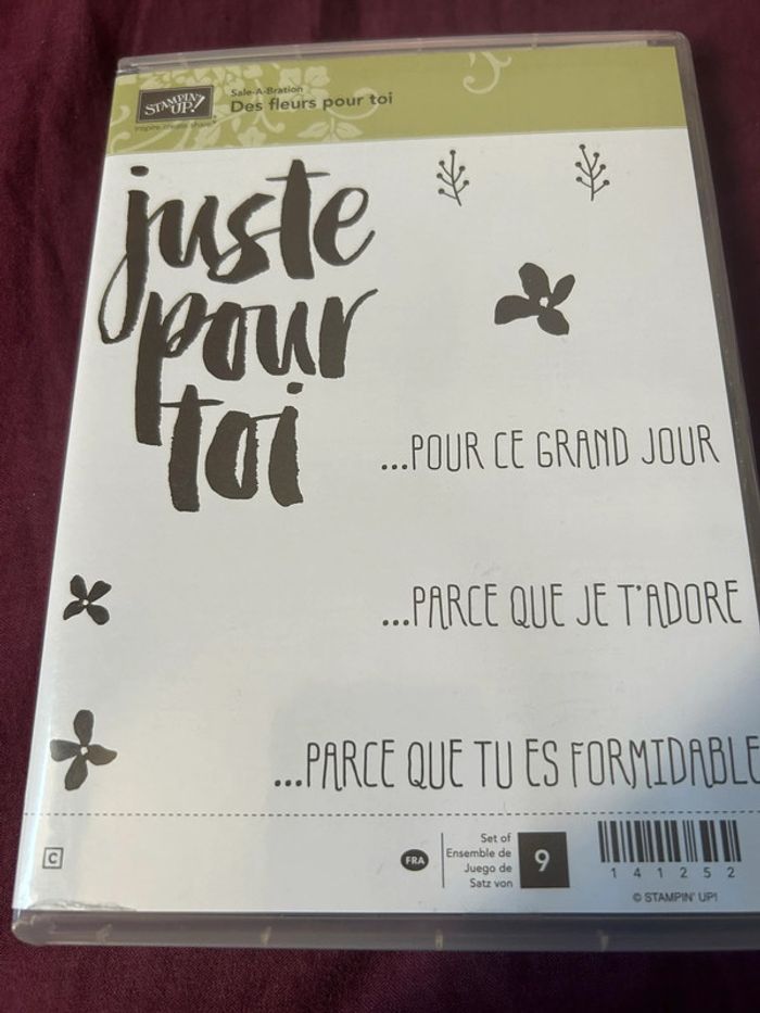 Set Des fleurs pour toi Stampin’up ! Neuf