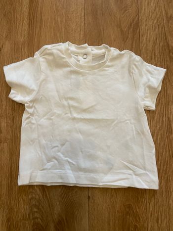 T-shirt blanc bébé fille 3M