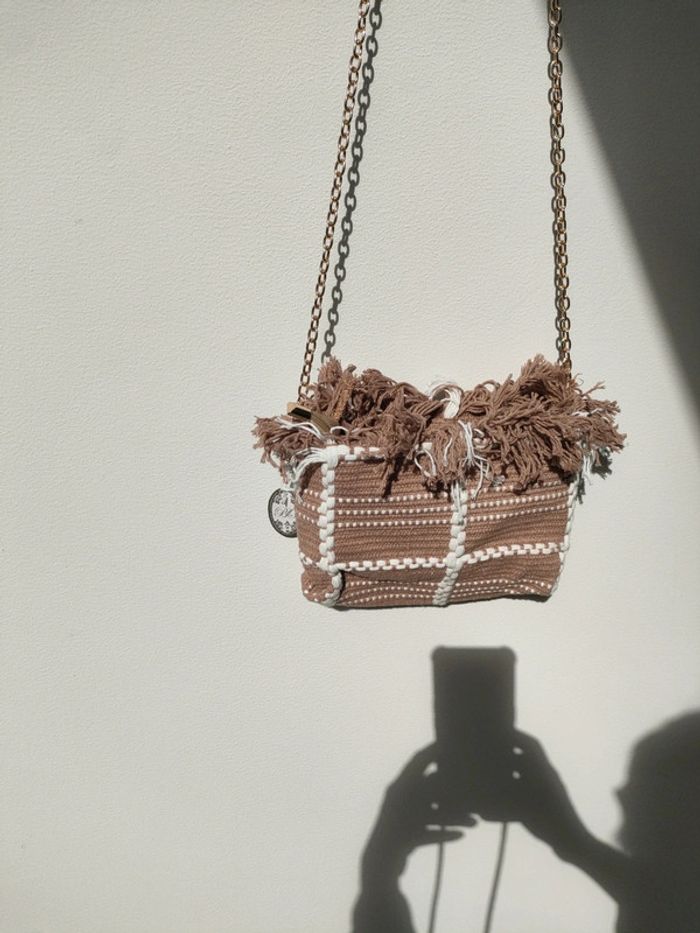 sac beige marron coton dacon paille - photo numéro 3