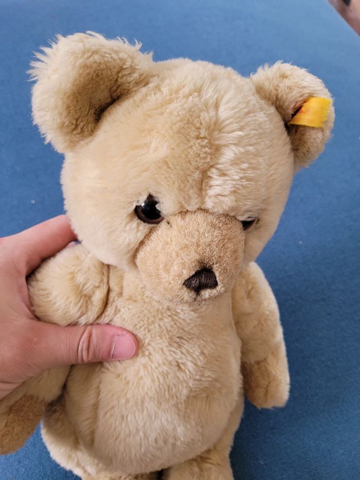 Ours de collection articulé Steiff Peluche 37cm miel marron clair doudou traditionnel - photo numéro 8