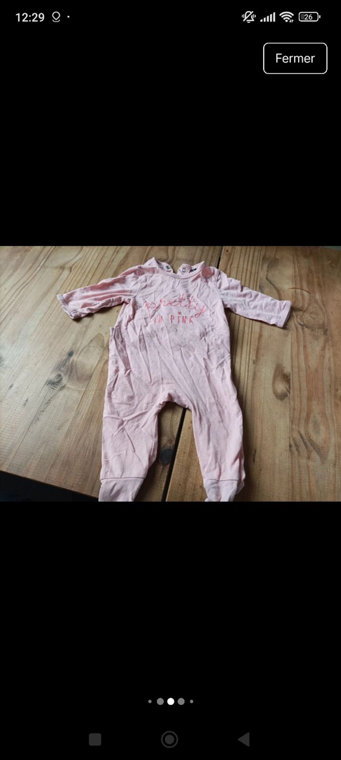 Lot de pyjama bébé fille taille 3 mois
