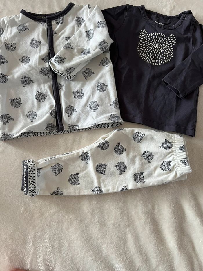 Ensemble Gilet + T-Shirt manches longues + pantalon Noukies - photo numéro 3
