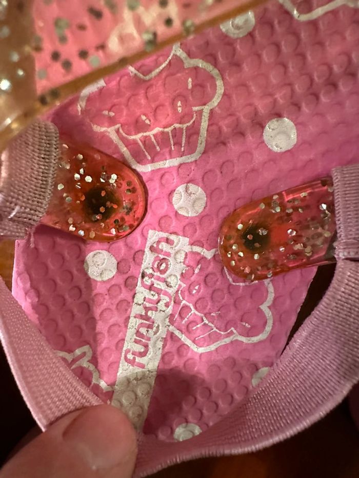 Tong fille rose funky fish - photo numéro 2