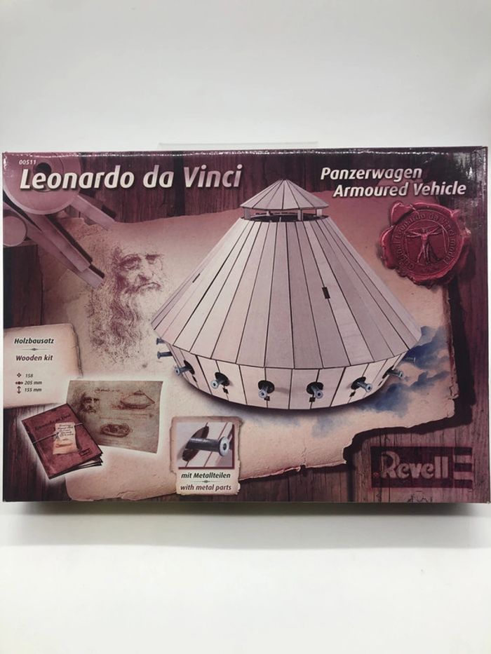 Maquette en bois et métal Armoured Vehicle Leonardo Da Vinci