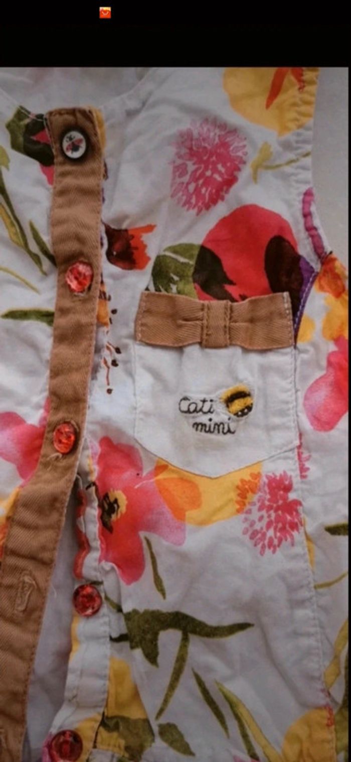 Tunique blouse catimini fichu bandana - photo numéro 2