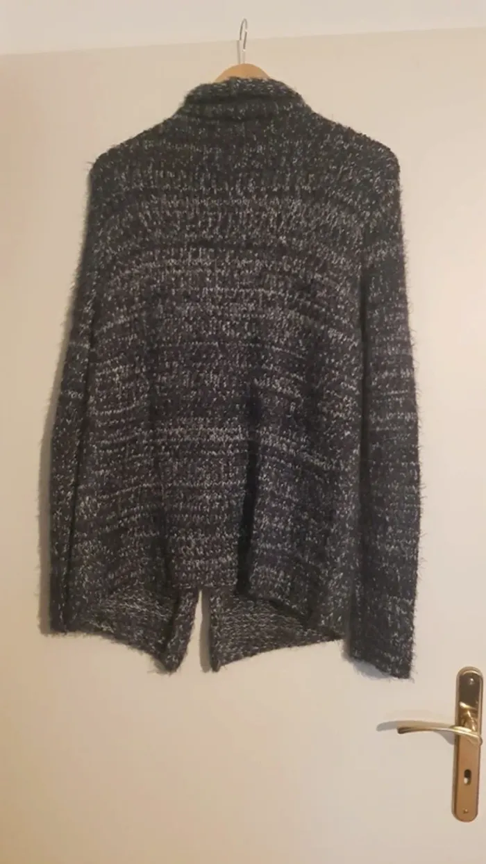 Gilet bleu chiné LPB - photo numéro 7