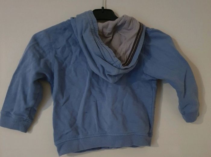 Veste en sweat bleue Tex - photo numéro 2