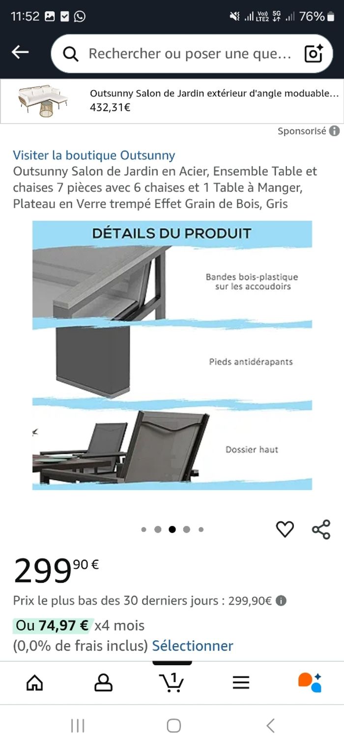 Salon de jardin - photo numéro 5