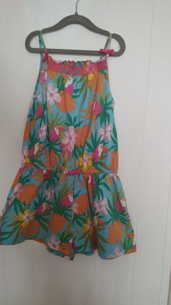 🌺 Combishort fille tropicale – 10 ans 🌺