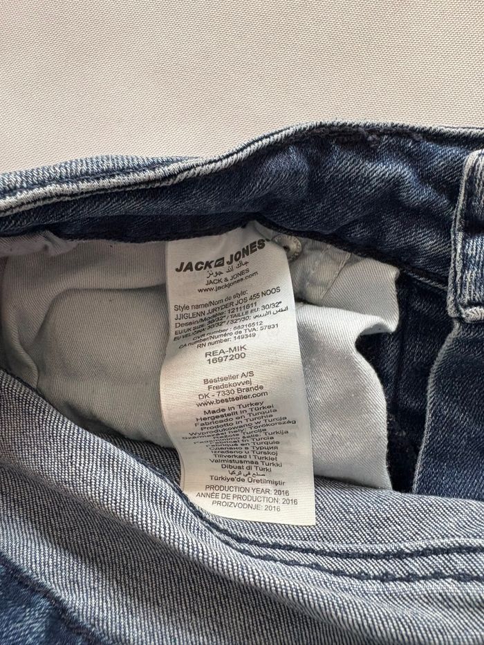 Jean bleu dechiré L.32 - Jack&Jones - L/40-W.30 - photo numéro 4
