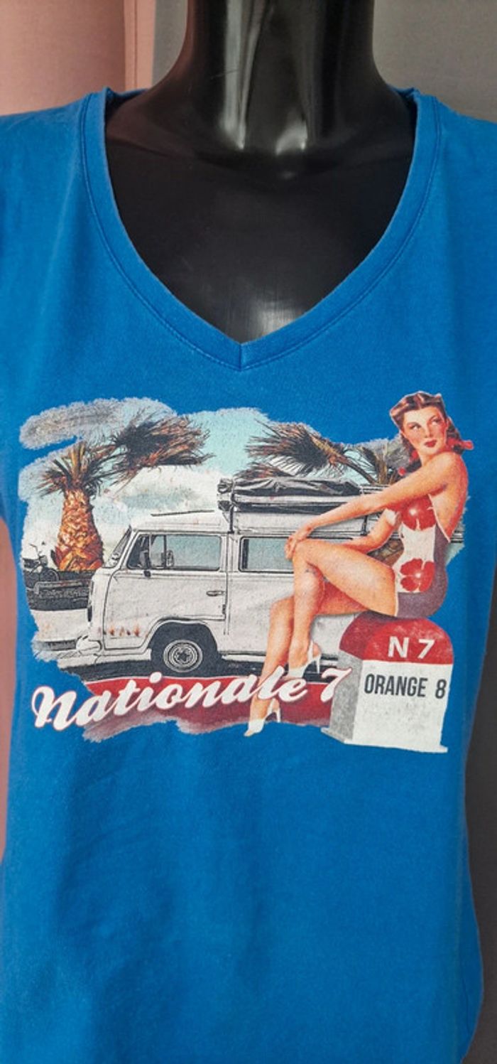Tee shirt col en V - photo numéro 2