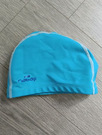 Bonnet de bain piscine bleu nabaiji