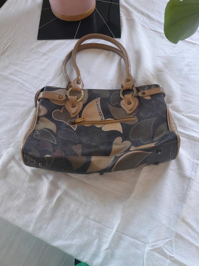 Très beau sac en cuir a motifs vintage Lancaster - photo numéro 3