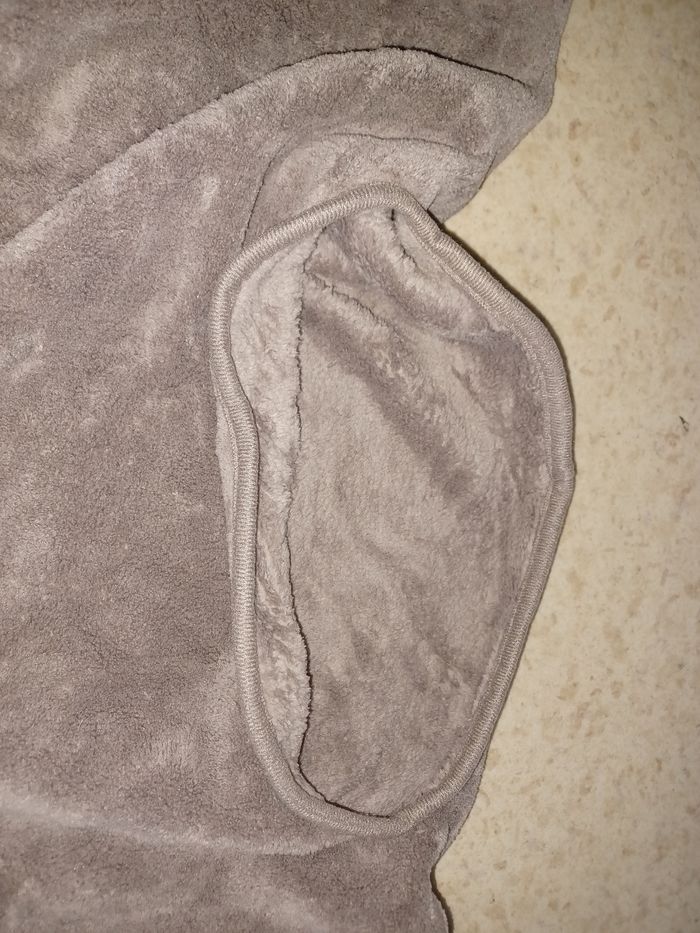 Poncho marron polaire neuf - photo numéro 2