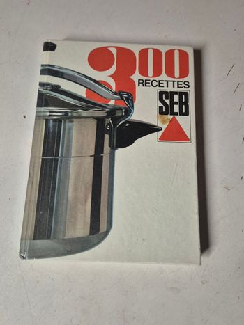 Livre ancien "300 Recettes SEB" + brochure garantie Super-Cocotte 1972 vintage cuisine française