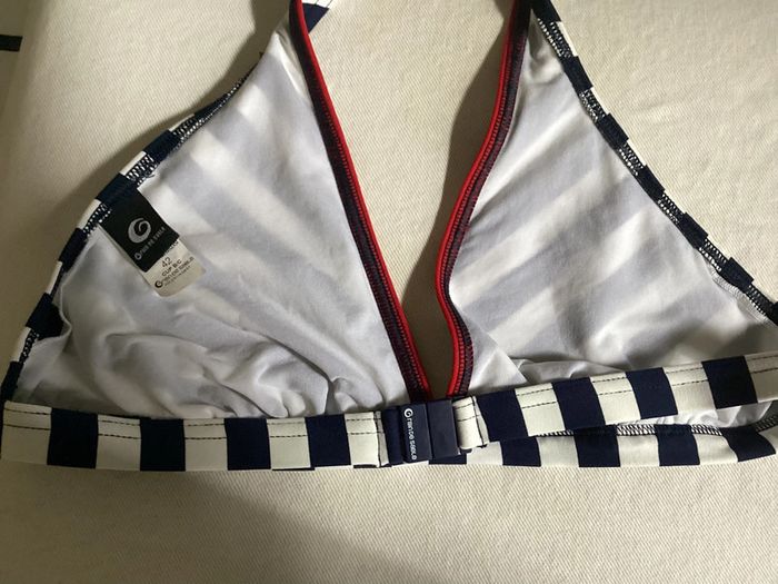 Ravissant maillot de bain 2 pièces esprit marinière T 42 - photo numéro 4