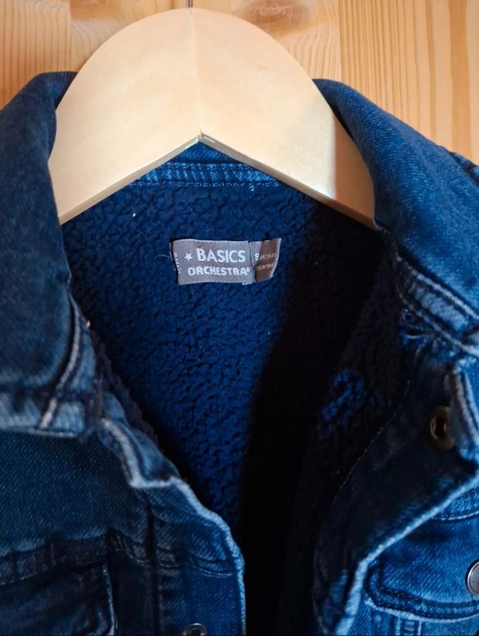 Veste en jeans doublé polaire 8 ans orchestra - photo numéro 2