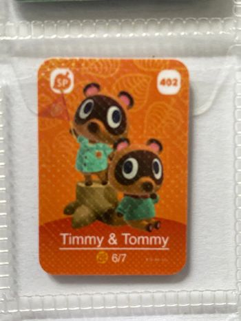 mini carte amiibo  Timmy Tommy