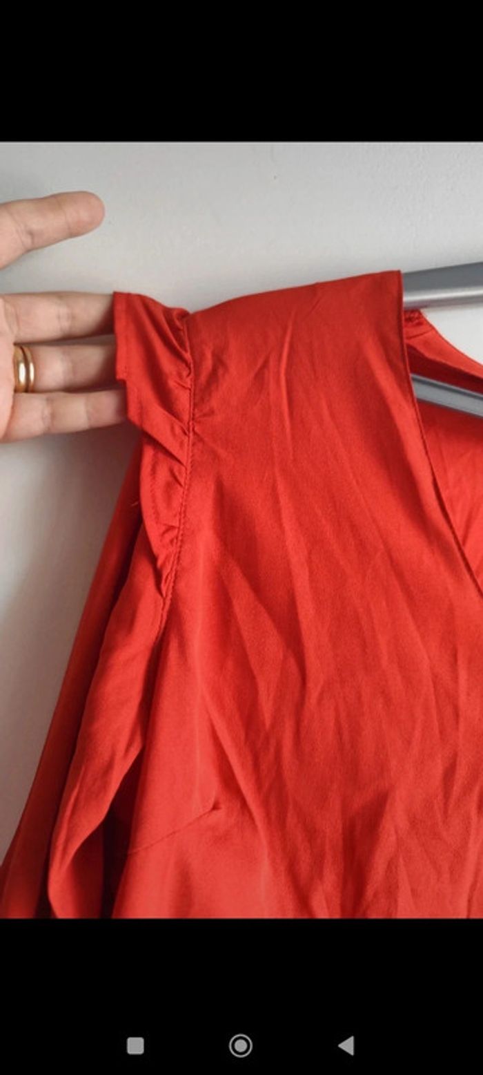 Chemisier rouge boutonné taille 36 Blancheporte - photo numéro 4