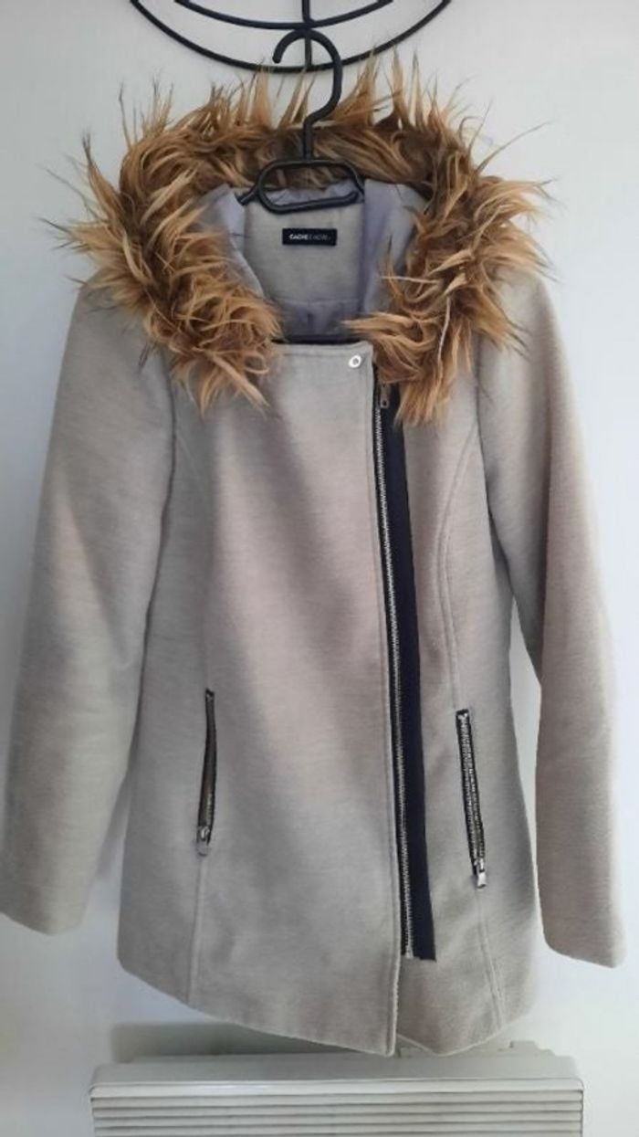 Manteau gris cache cache