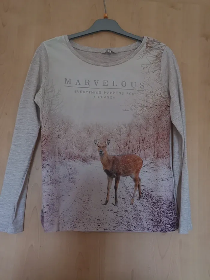 Magnifique Tee-shirt longues manches taille m.