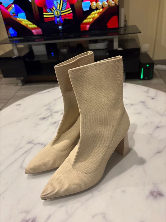 Bottines Zara beige