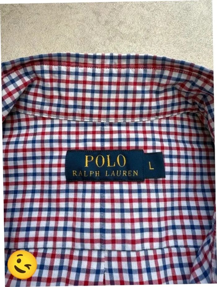 Chemise Ralph Lauren manches longues Taille L rouge Homme Men CHE131 - photo numéro 3