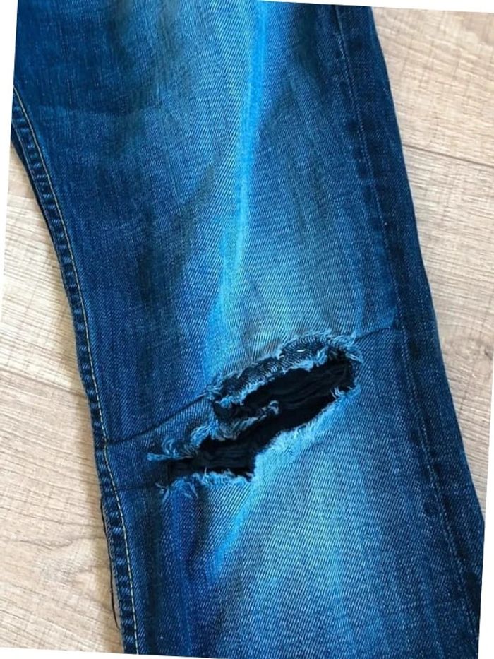 Jean bleu marine pour homme Kaporal taille 38 excellent état - photo numéro 3