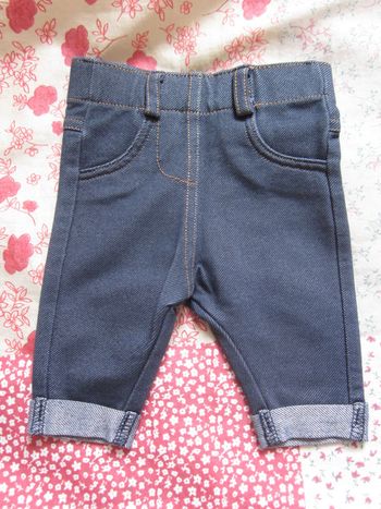 Legging jean bleu foncé 1 mois