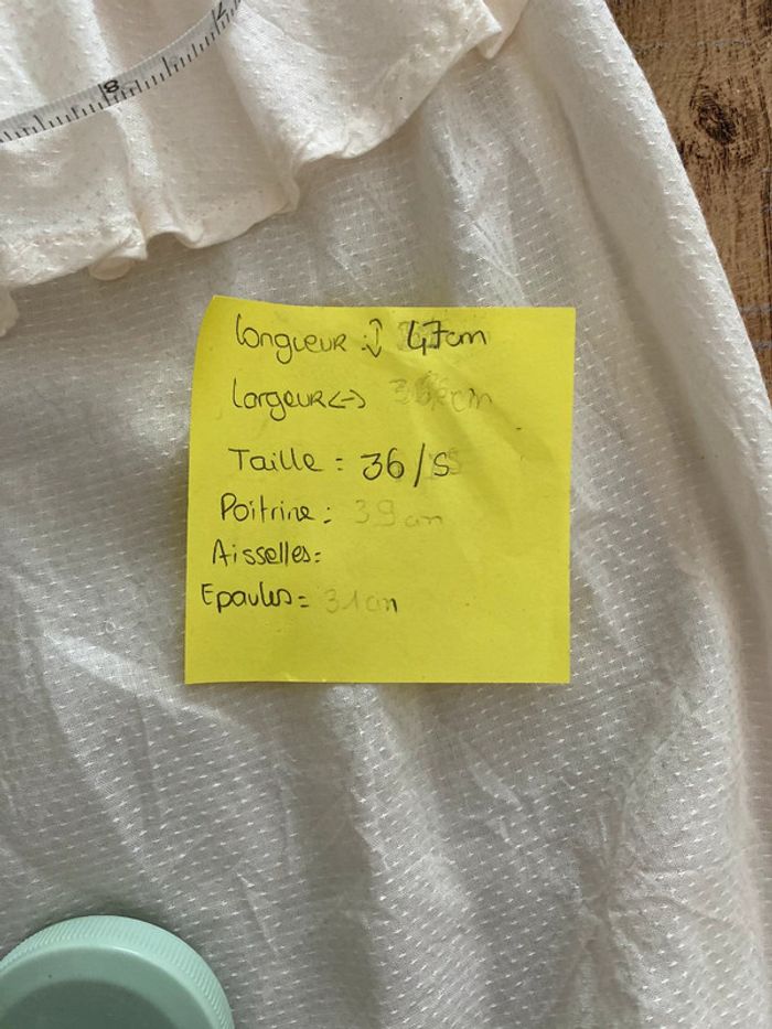 Top blanc épaules dénudés taille 36 Pimkie - photo numéro 6