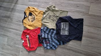 Lot de 5 tee-shirt manches longues. taille 4 ans