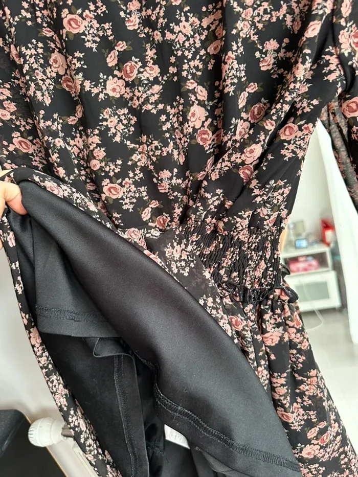 Robe fleuri manches longues - photo numéro 4